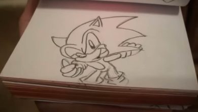 Flipbook Animation: Sonic 6