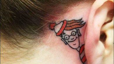 26 Tatuagens originais em orelhas 23
