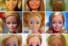 Evolução da boneca Barbie nos ultimos 56 anos 7