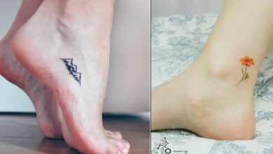 40 ideias minúsculas de tatuagens no pé 31