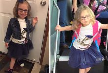6 Hilariantes fotos de crianças antes e depois do seu primeiro dia da escola 41