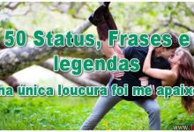50 Status, Frases e legendas - Minha única loucura foi me apaixonar! 7