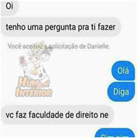Você fez faculdade de direito né?