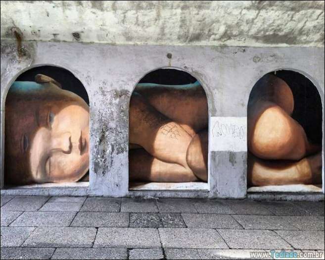 26 arte de rua fenomenais que dão uma visão totalmente diferente deste mundo - arte de rua