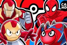 Batalha de Pokémon: Homem de ferro Vs Homem aranha 9