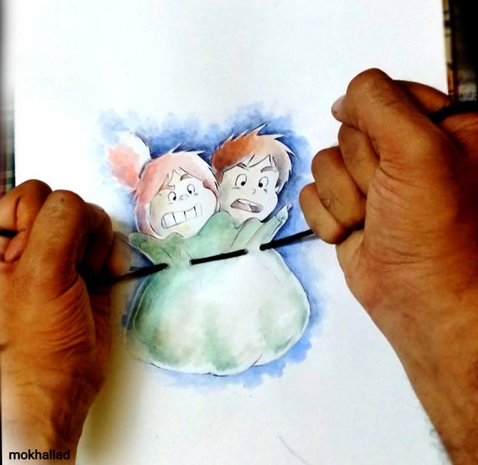 Mokhallad Habib é um farmacêutico que combinar desenhos com a vida real para fazer outras pessoas sorrir (20 fotos) 2