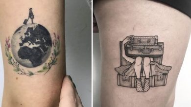 30 ideias de tatuagem de viagem que o farão querer fazer 39