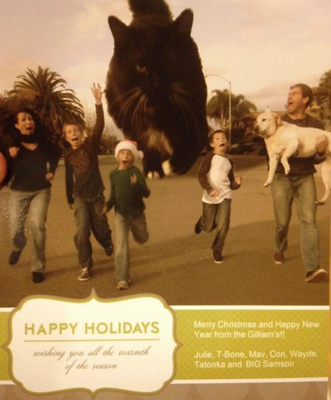 29 pessoas que enviaram os mais divertidos cartões de Natal de todos os tempos 9