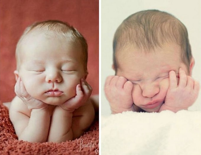 Expectativa vs realidade: Sessão de fotos com bebês (14 fotos) 3