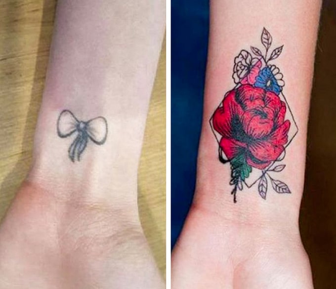 Qualquer tatuagem ruim pode ser transformada em uma pequena obra-prima (17 fotos) 7