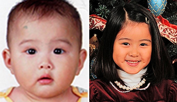 O sorriso mais fofo desta criança chinesa adotada.