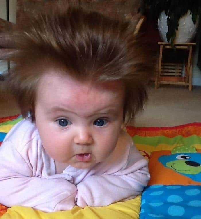 17 fotos de bebês cabeludos e enlouquecem a Internet 15