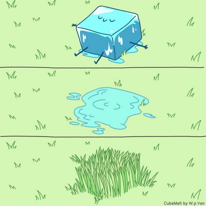 Uma história em quadrinhos sobre um cubo de gelo (36 fotos) 4