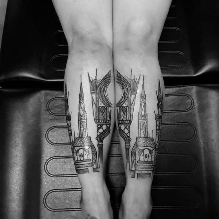 Algumas das mais incríveis tatuagens de pernas (43 fotos) 2