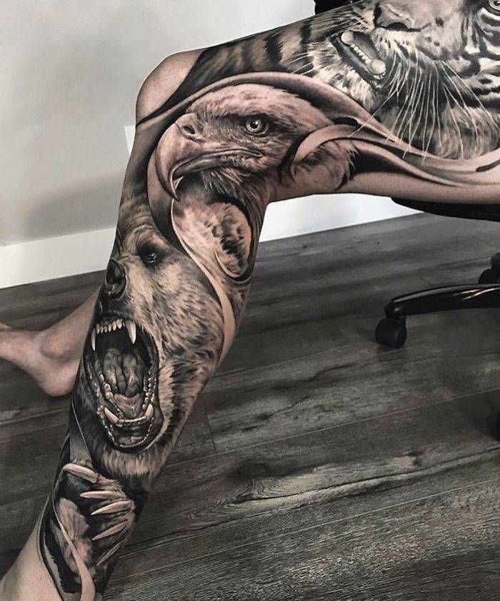 Algumas das mais incríveis tatuagens de pernas (43 fotos) 11