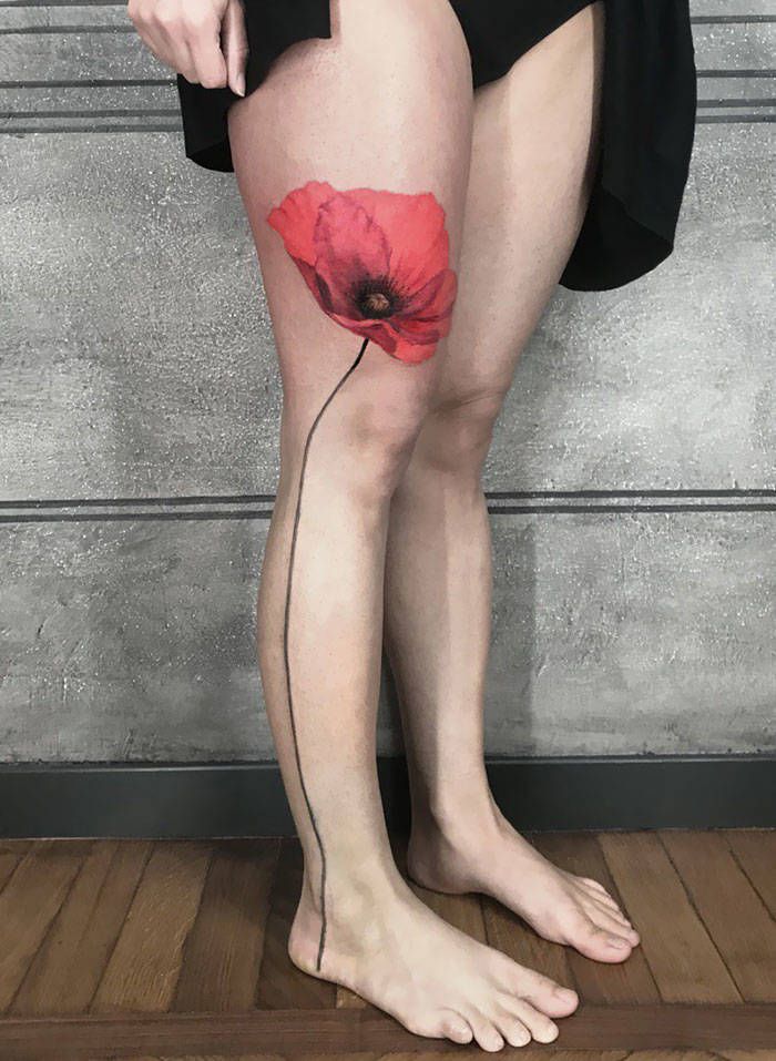 Algumas das mais incríveis tatuagens de pernas (43 fotos) 14
