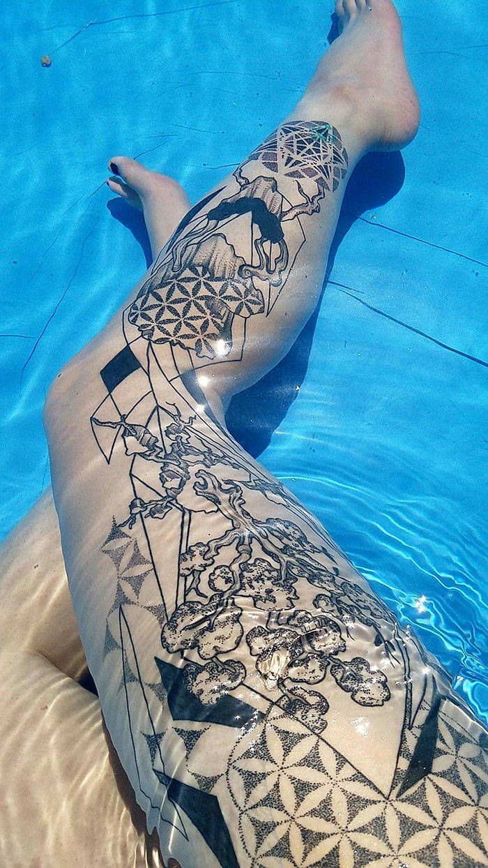 Algumas das mais incríveis tatuagens de pernas (43 fotos) 20