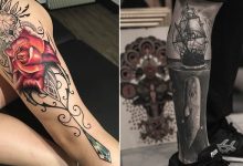 Algumas das mais incríveis tatuagens de pernas (43 fotos) 28