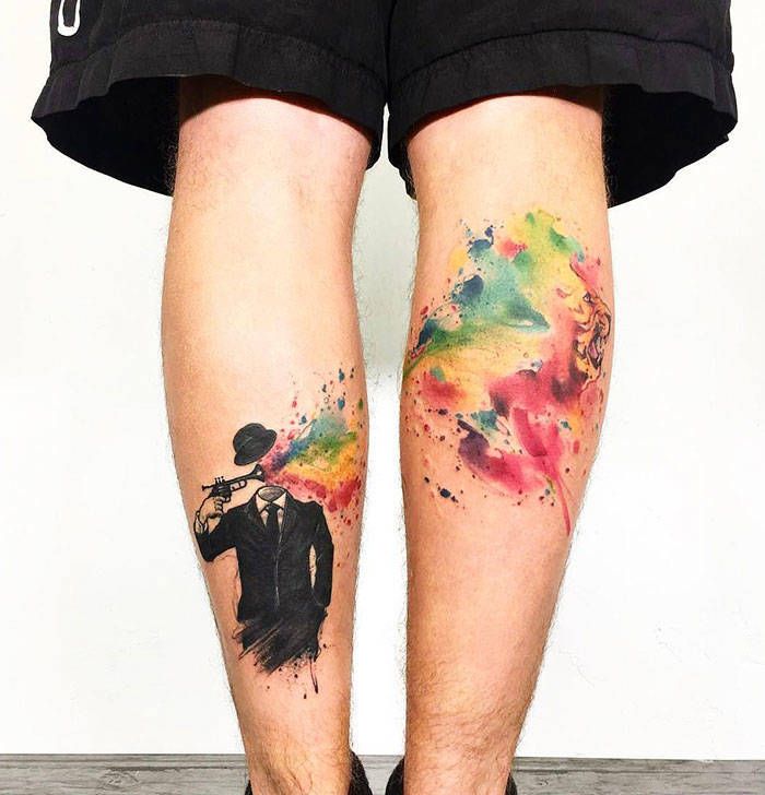 Algumas das mais incríveis tatuagens de pernas (43 fotos) 23