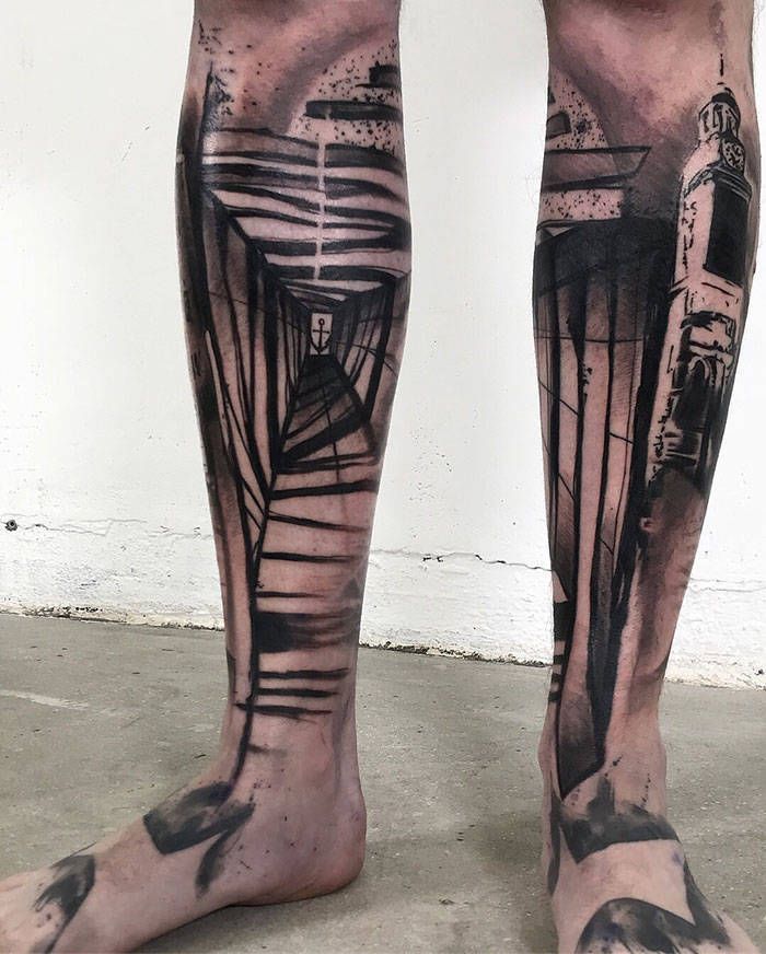 Algumas das mais incríveis tatuagens de pernas (43 fotos) 24