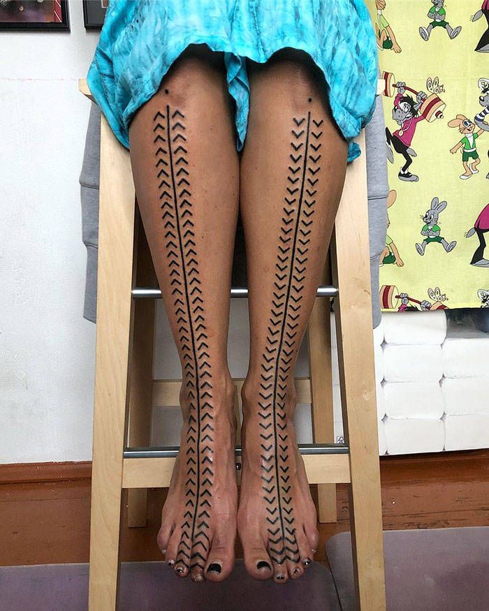 Algumas das mais incríveis tatuagens de pernas (43 fotos) 32