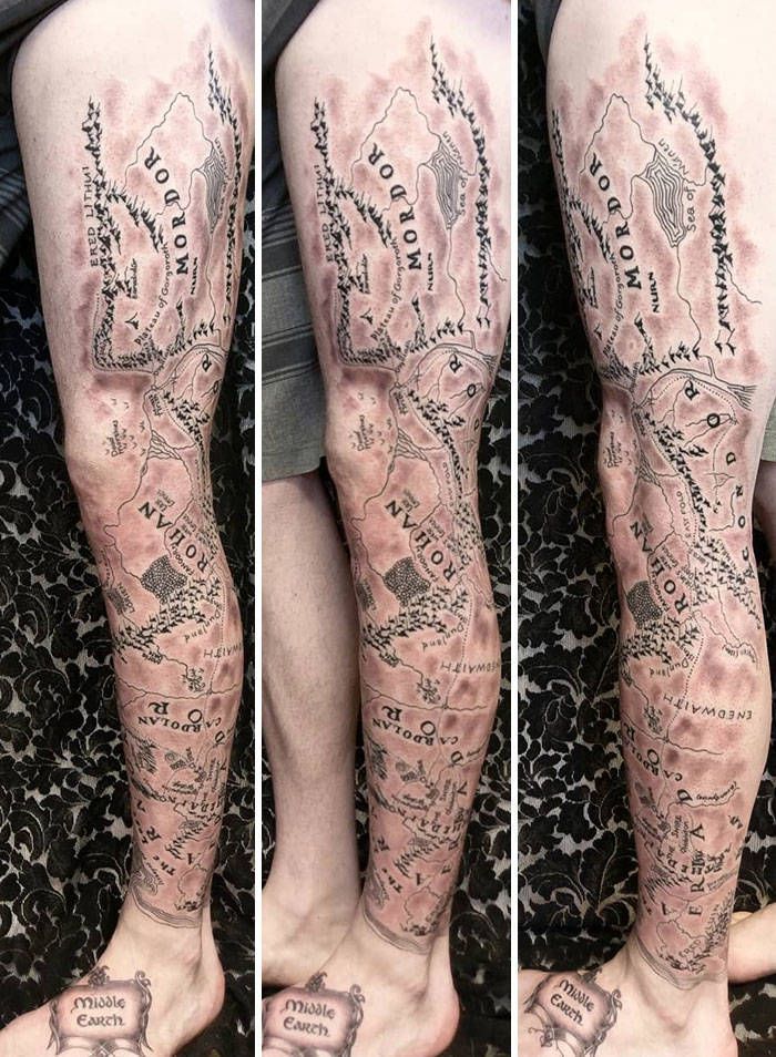 Algumas das mais incríveis tatuagens de pernas (43 fotos) 40