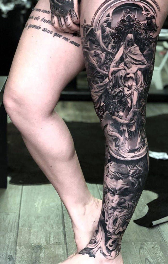 Algumas das mais incríveis tatuagens de pernas (43 fotos) 41