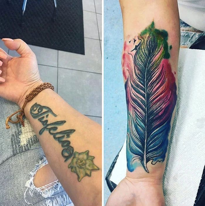 25 pessoas que cobriram suas tatuagens de seus ex de forma para lá de criativas 18