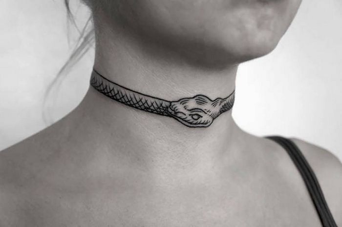 45 idéias inspiradoras de tatuagem para o pescoço e nuca 11