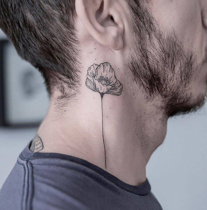 45 idéias inspiradoras de tatuagem para o pescoço e nuca 31