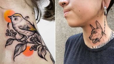 45 idéias inspiradoras de tatuagem para o pescoço e nuca 1