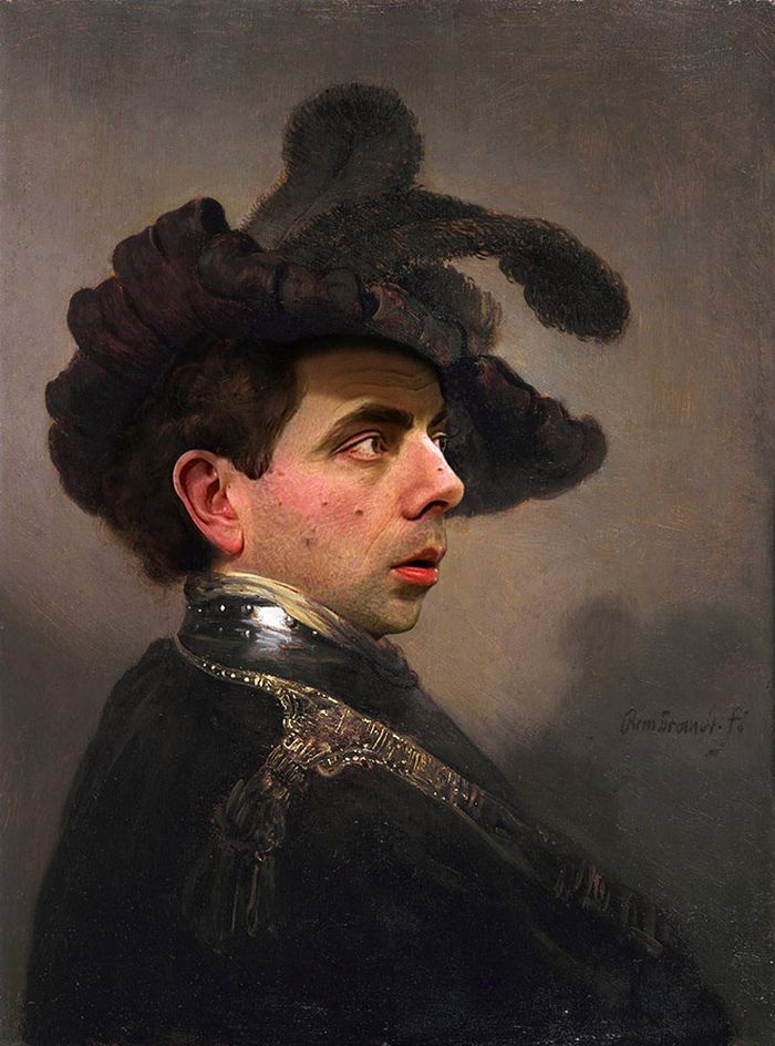 Artista coloca Mr. Bean em 22 sensacionais quadros clássicos 7