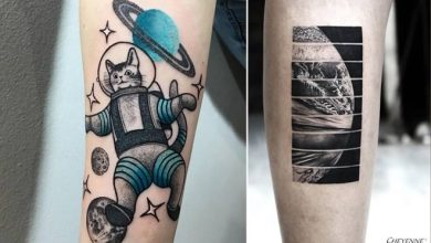 32 ideias de tatuagens inspiradas no espaço 27