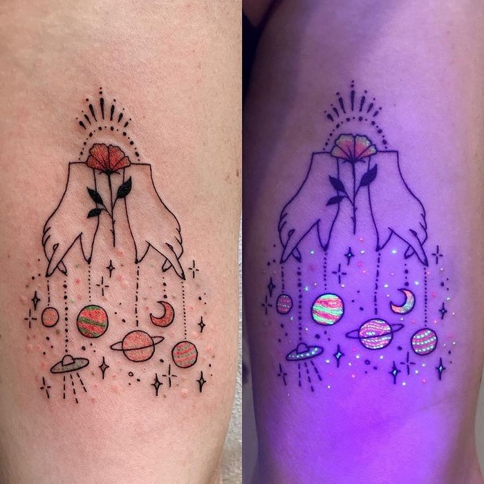 32 ideias de tatuagens inspiradas no espaço 13