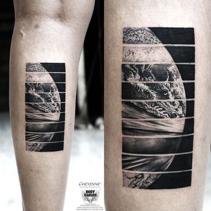 32 ideias de tatuagens inspiradas no espaço 16