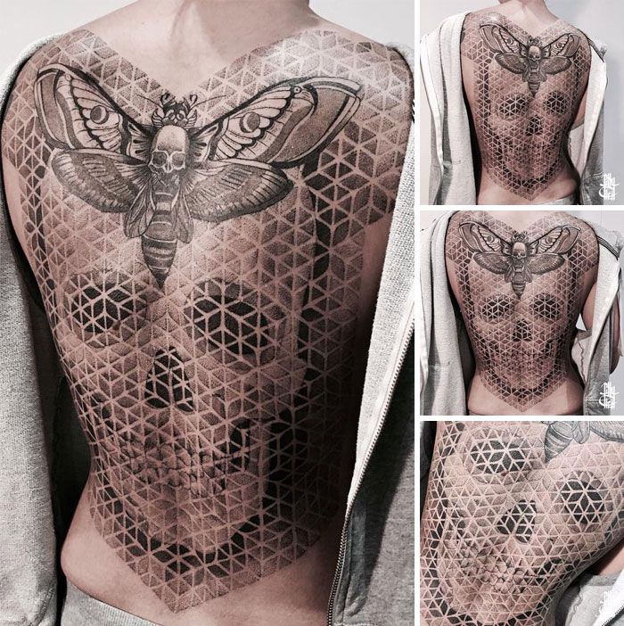 30 tatuagens impressionantes nas costas que são obras-primas 25