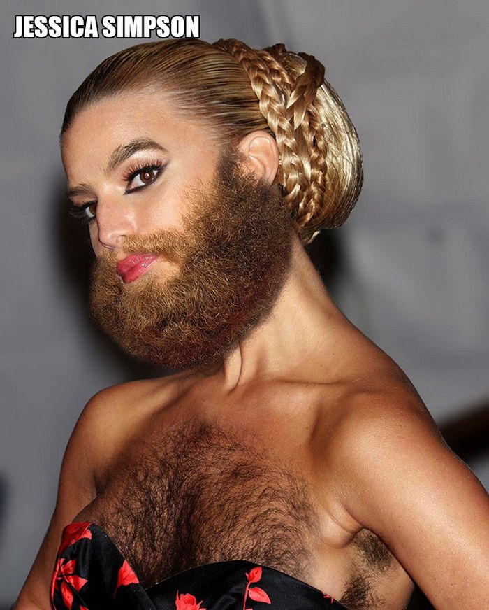 Celebridades femininas com barbas (22 fotos) 4