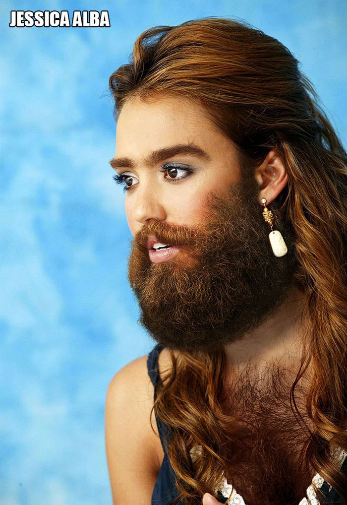 Celebridades femininas com barbas (22 fotos) 9