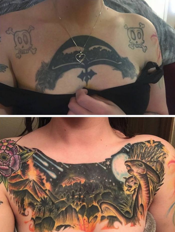 28 tatuagens que receberam retoques impressionantes 28