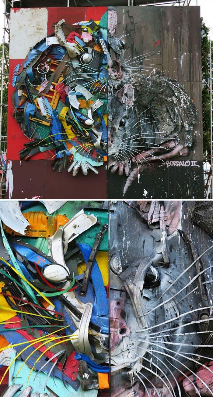 Artista transforma lixo em animais para nos lembrar sobre poluição 22