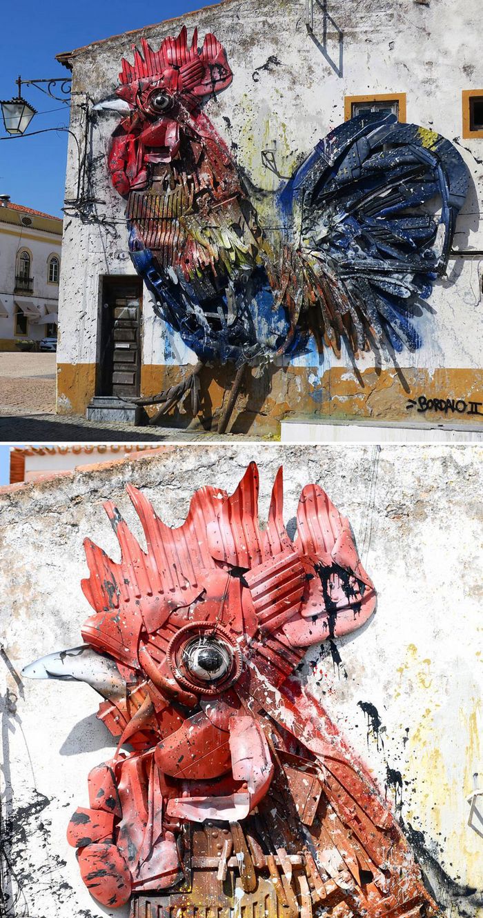 Artista transforma lixo em animais para nos lembrar sobre poluição 24