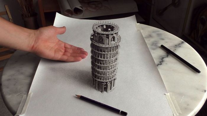 Artista alemão cria desenhos 3D incríveis em papel (30 fotos) 3