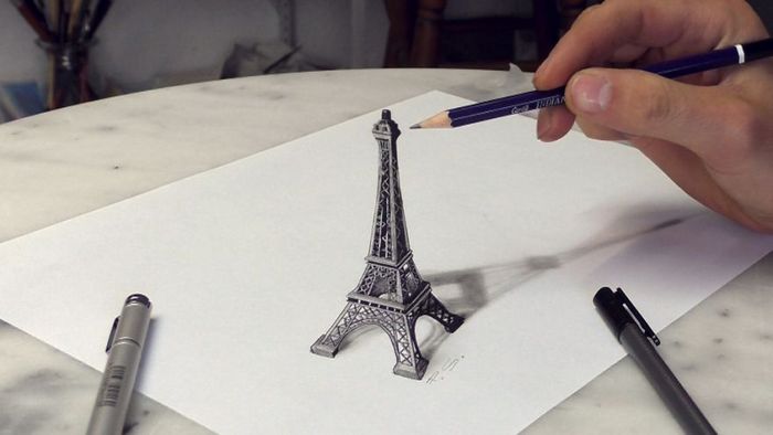 Artista alemão cria desenhos 3D incríveis em papel (30 fotos) 22