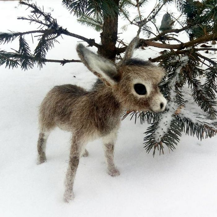 Artista russo criar animais de lã feltrada que são uma fofura (25 fotos) 24