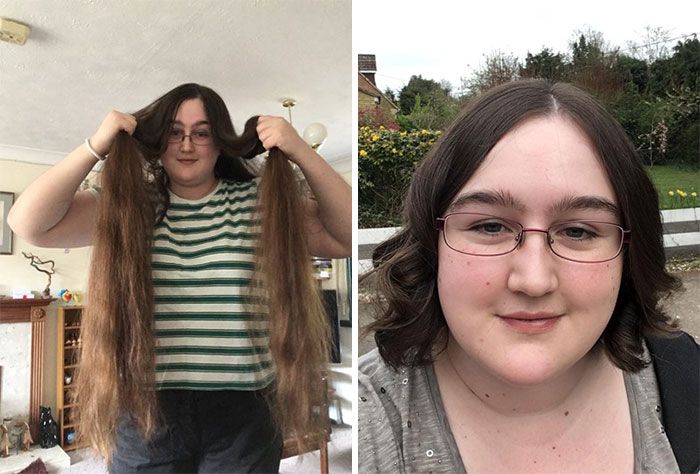 25 motivos para para doar seu cabelo. Antes e depois de pessoas que doaram seus cabelos para pessoas doentes 22