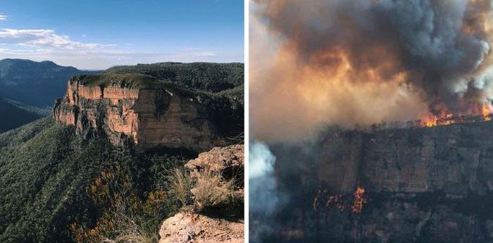 21 Antes e depois, fotos da Austrália mostram quanto dano os incêndios já causaram 9