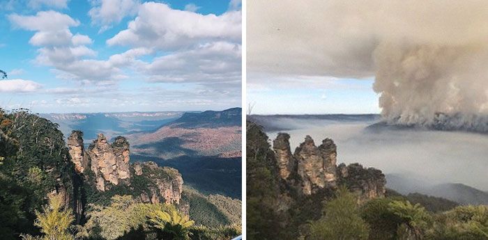 21 Antes e depois, fotos da Austrália mostram quanto dano os incêndios já causaram 16