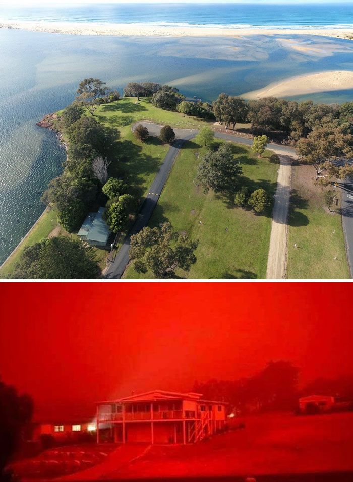 21 Antes e depois, fotos da Austrália mostram quanto dano os incêndios já causaram 18