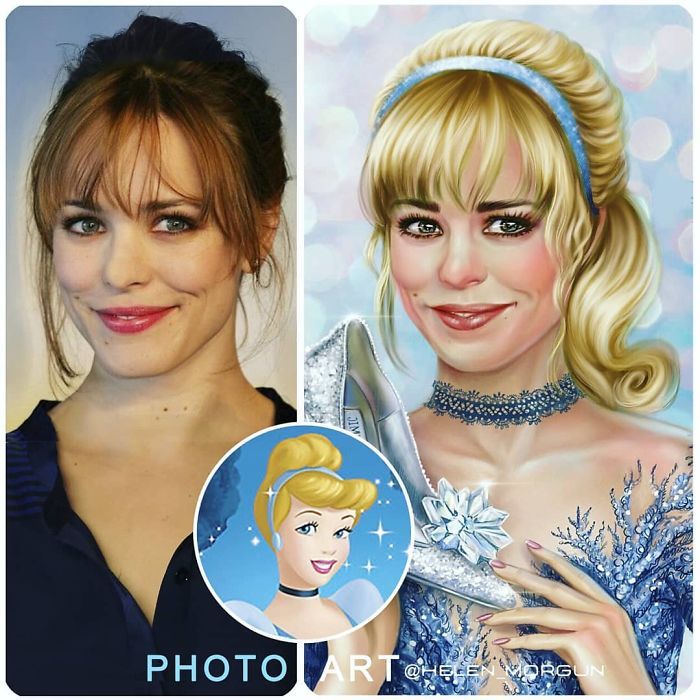 Artista imagina celebridades como personagens da Disney (32 fotos) 32