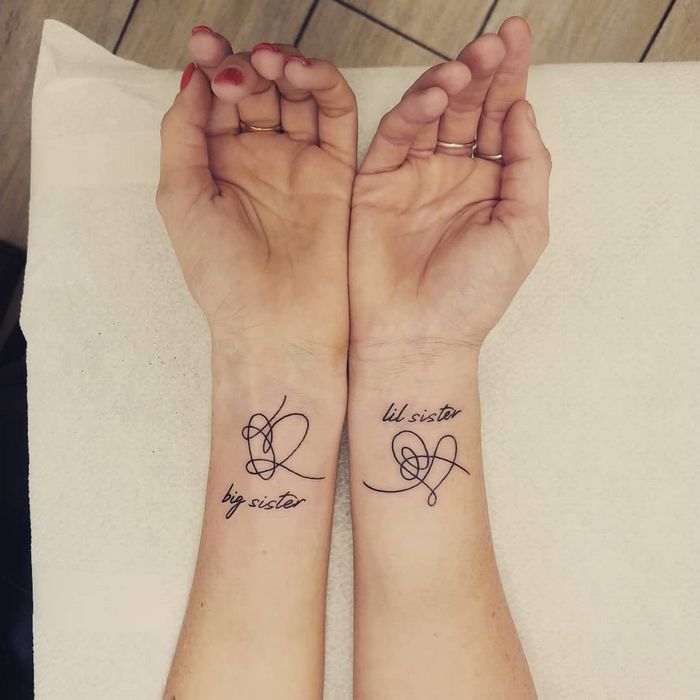 39 ideias lindas para tatuagens para irmãs e melhores amigas 7